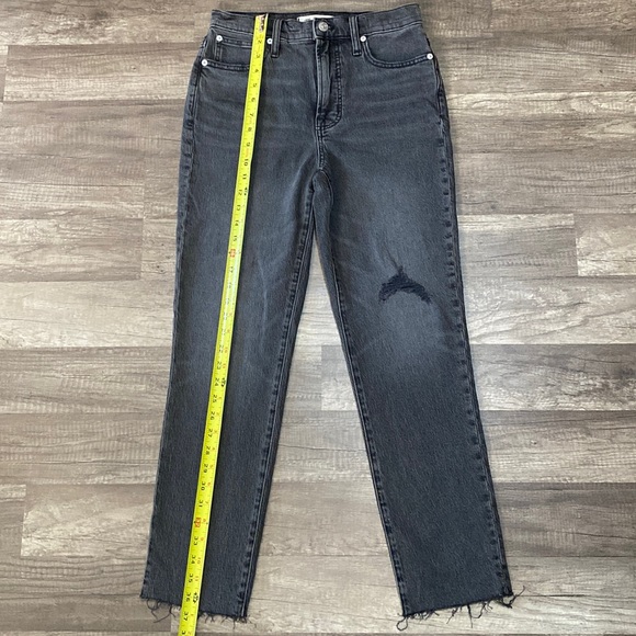 Madewell The Perfect Vintage Jean in Cosner Wash: Knee-Rip Edition size 25 - Picture 7 of 16